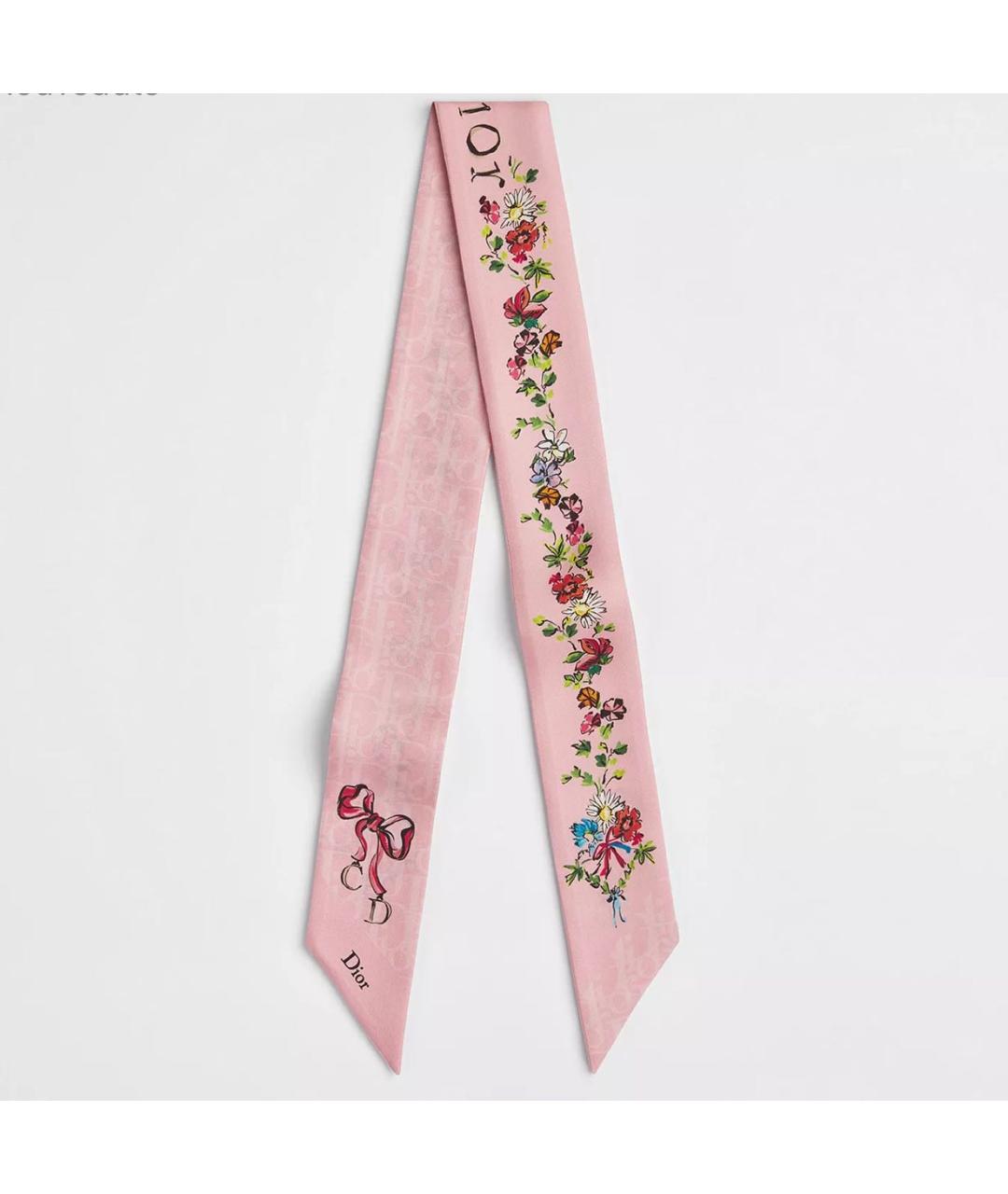 CHRISTIAN DIOR Розовый платок, фото 4