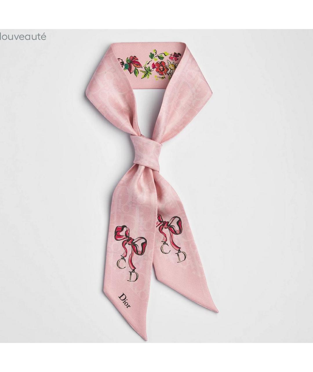 CHRISTIAN DIOR Розовый платок, фото 2