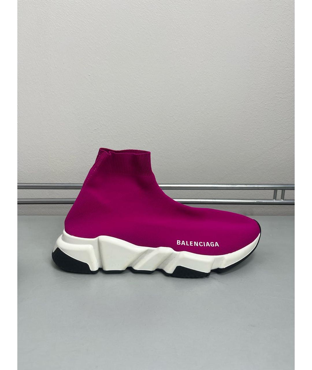 BALENCIAGA Фуксия слипоны, фото 6