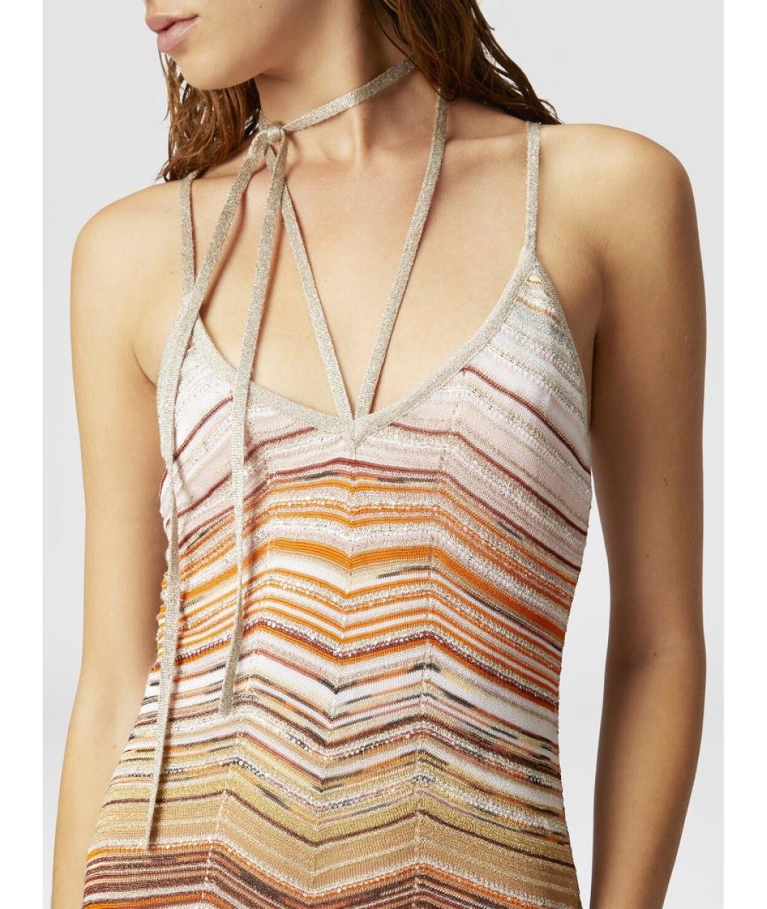 MISSONI Мульти вискозное коктейльное платье, фото 9
