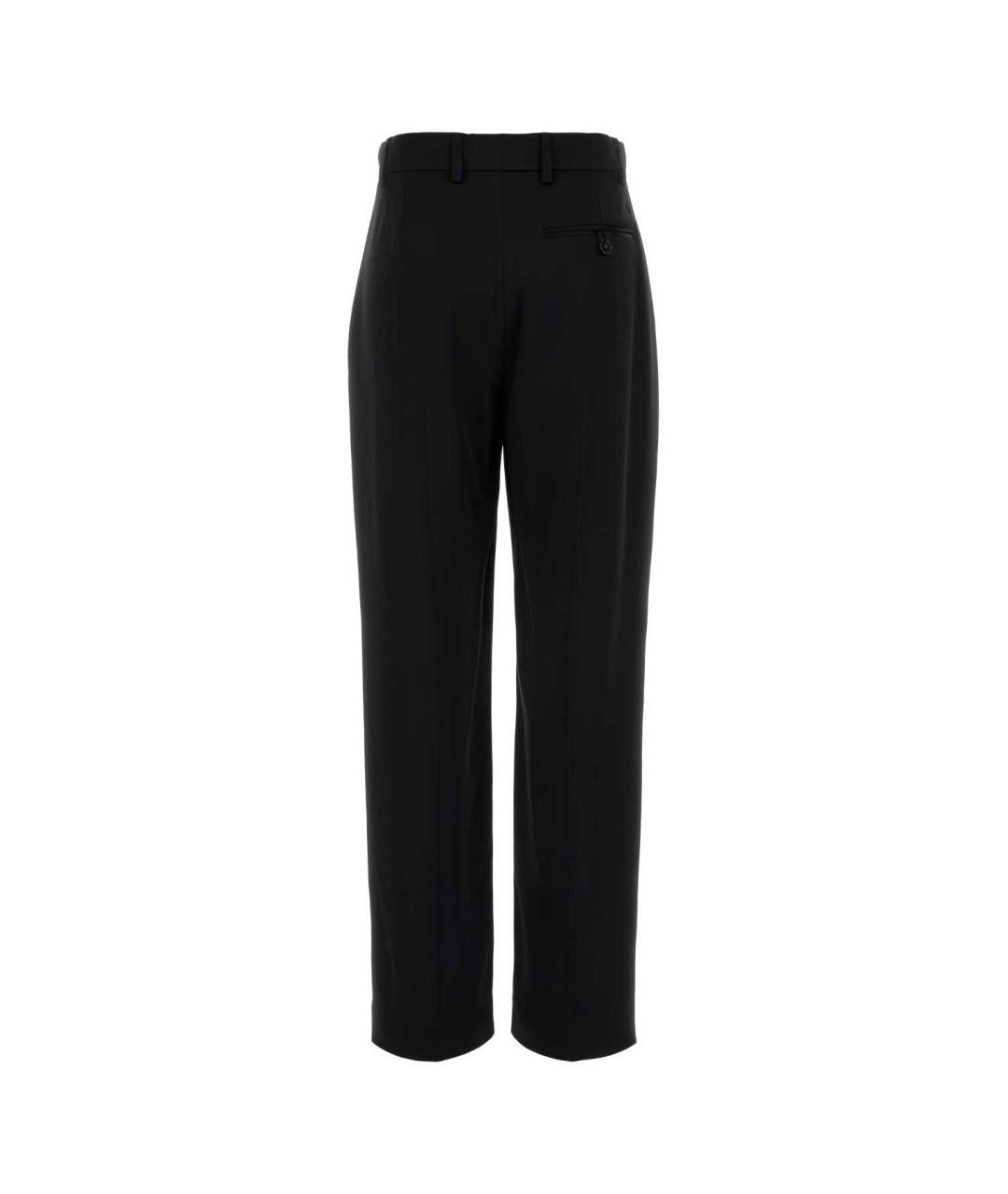 STELLA MCCARTNEY Черные вискозные прямые брюки, фото 2