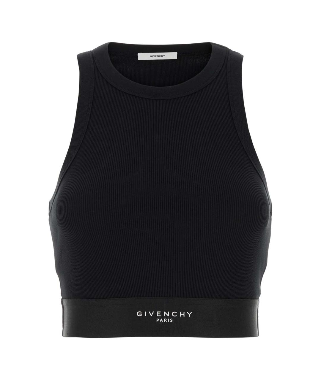 GIVENCHY Черная хлопковая майка, фото 1