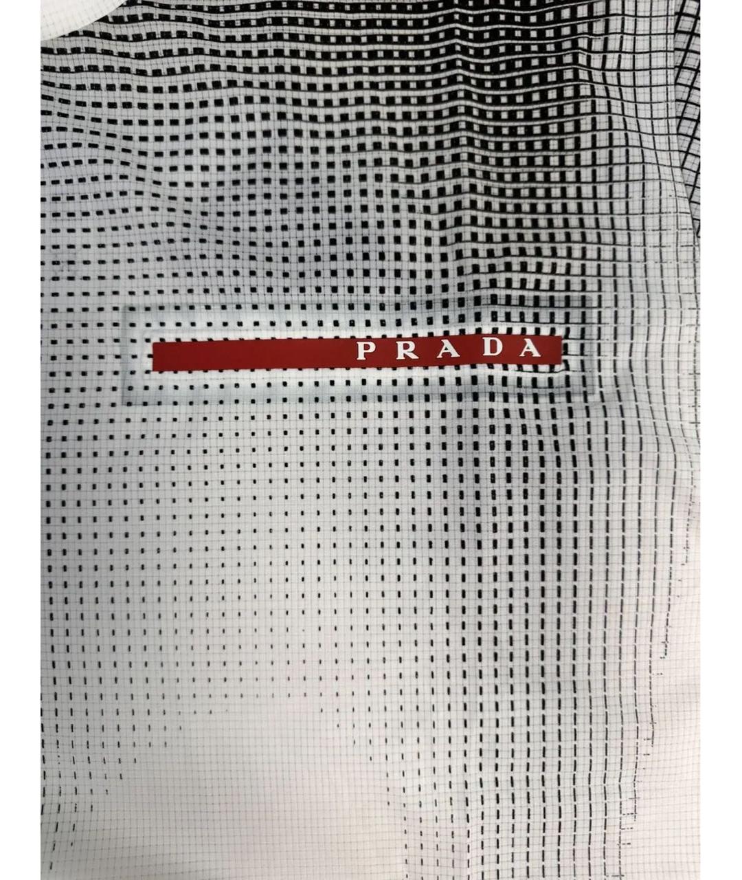PRADA Белая синтетическая футболка, фото 5
