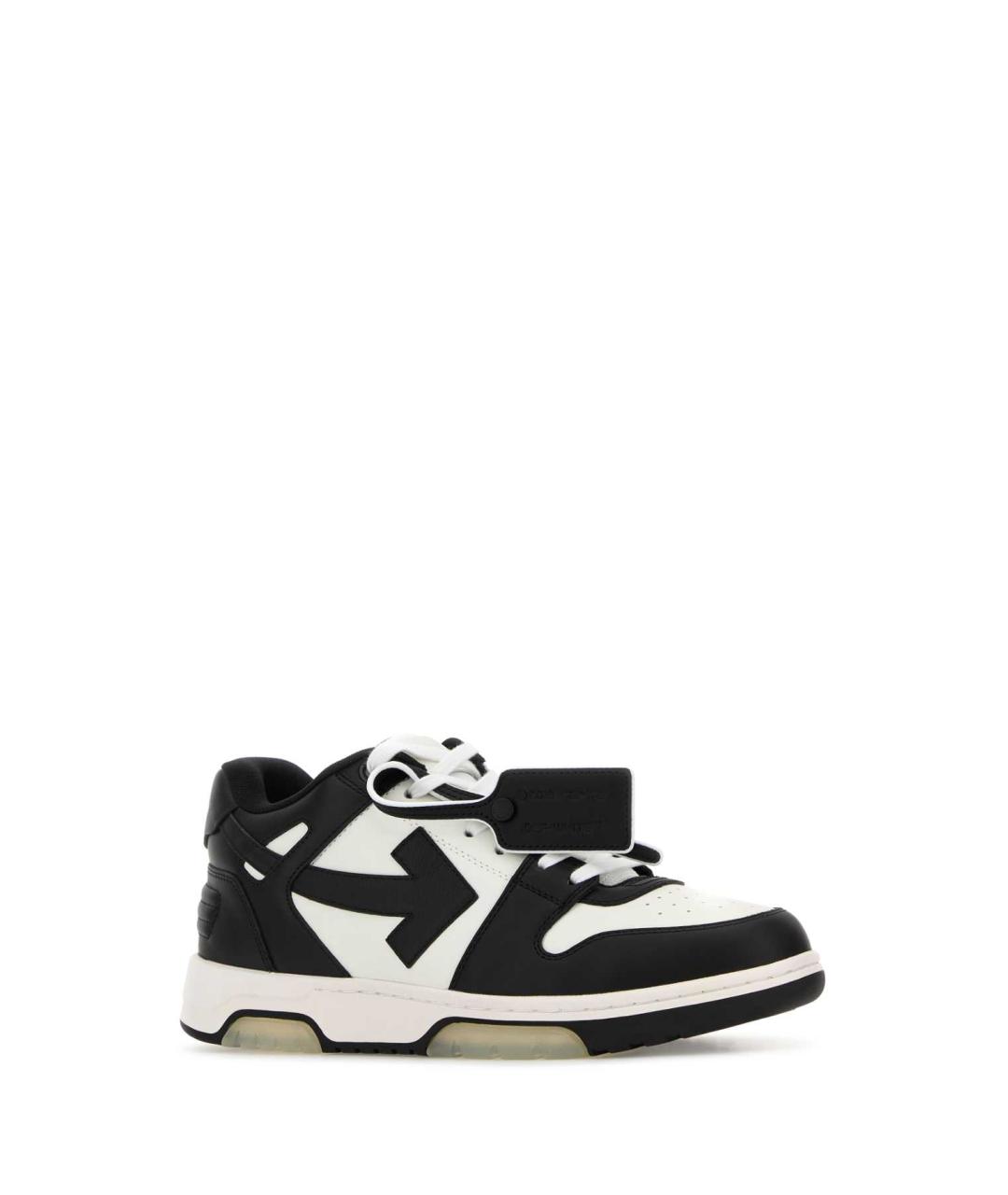 OFF-WHITE Мульти кожаные низкие кроссовки / кеды, фото 2