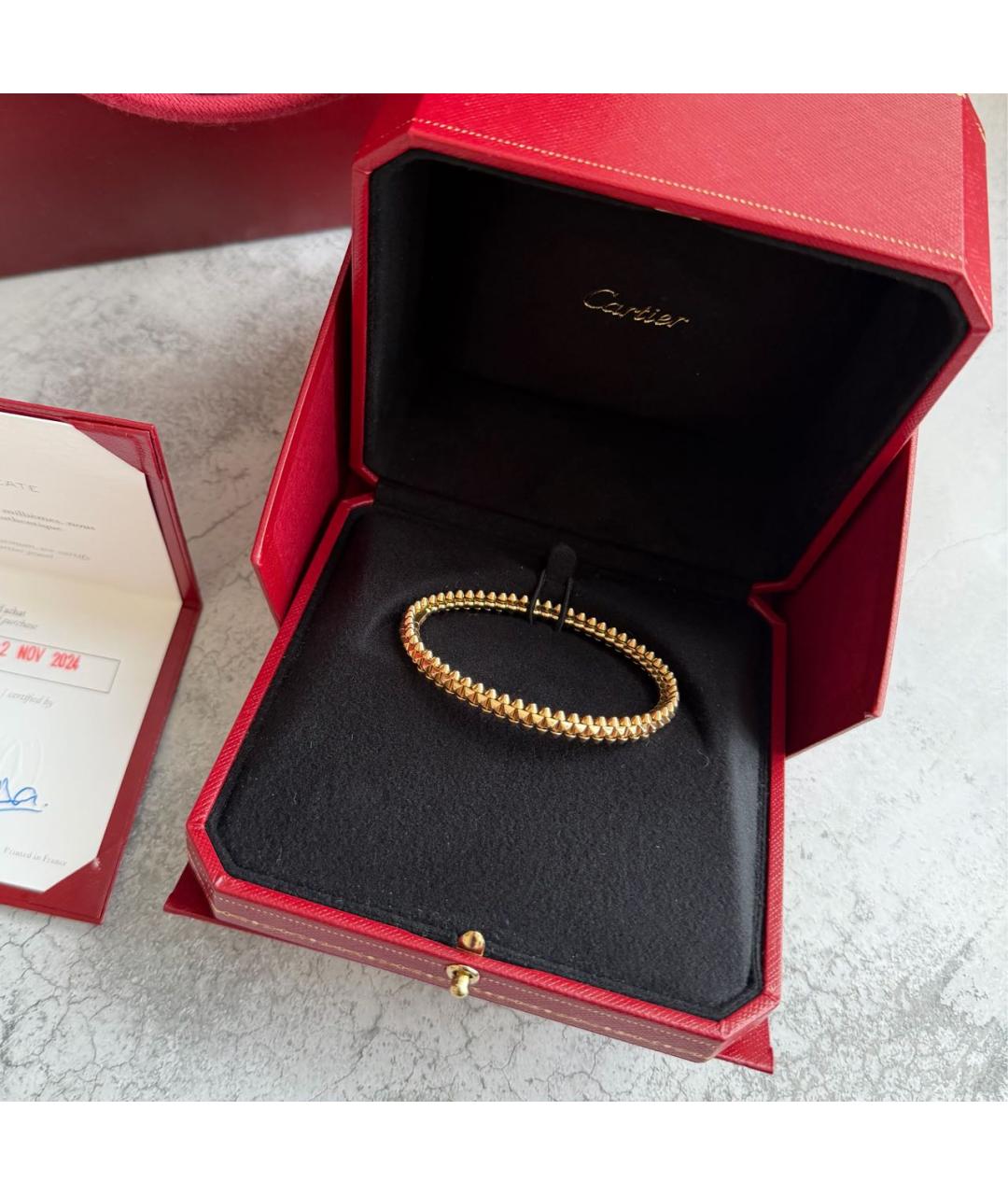 CARTIER Золотой браслет из розового золота, фото 2