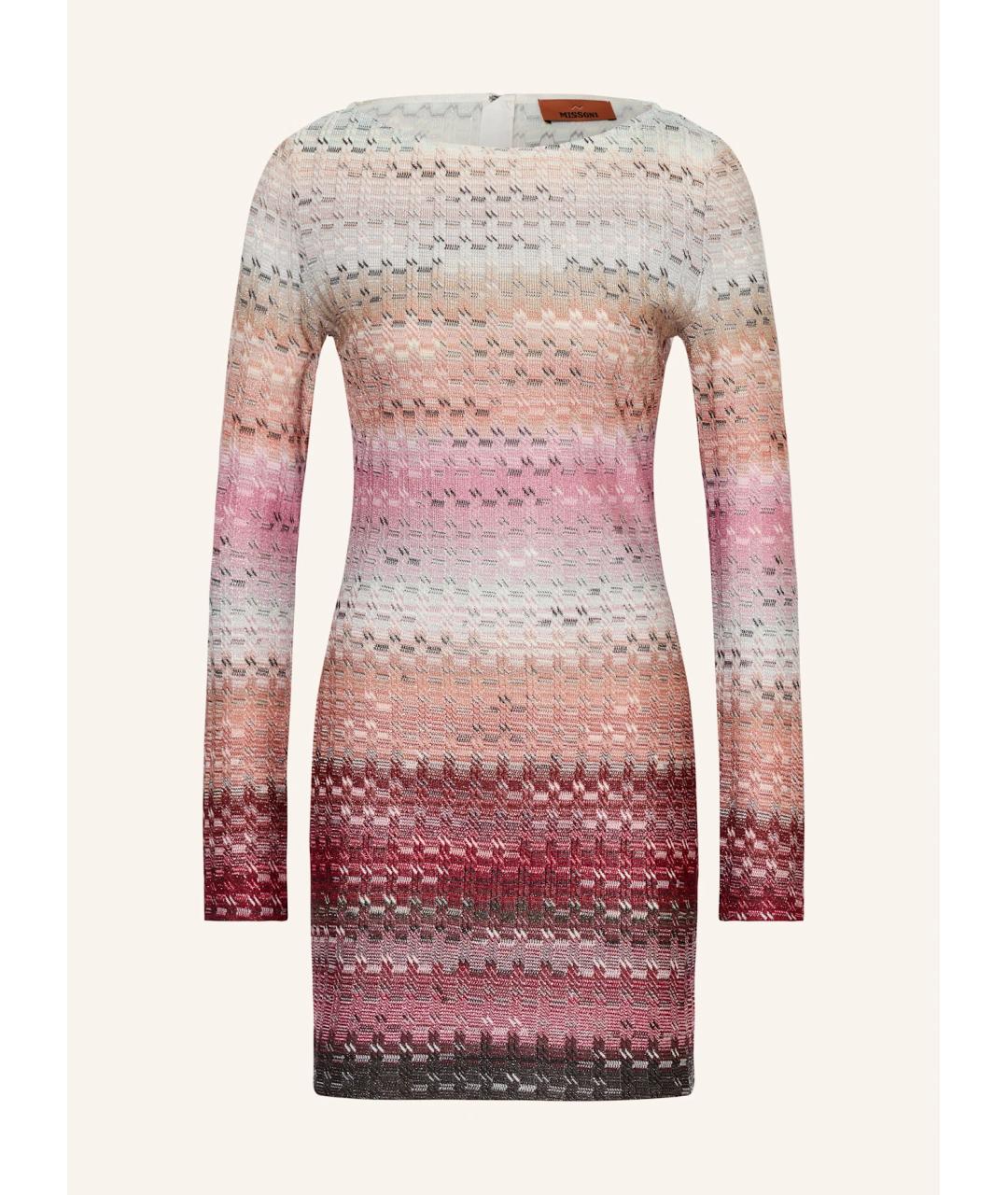MISSONI Розовое вискозное коктейльное платье, фото 9