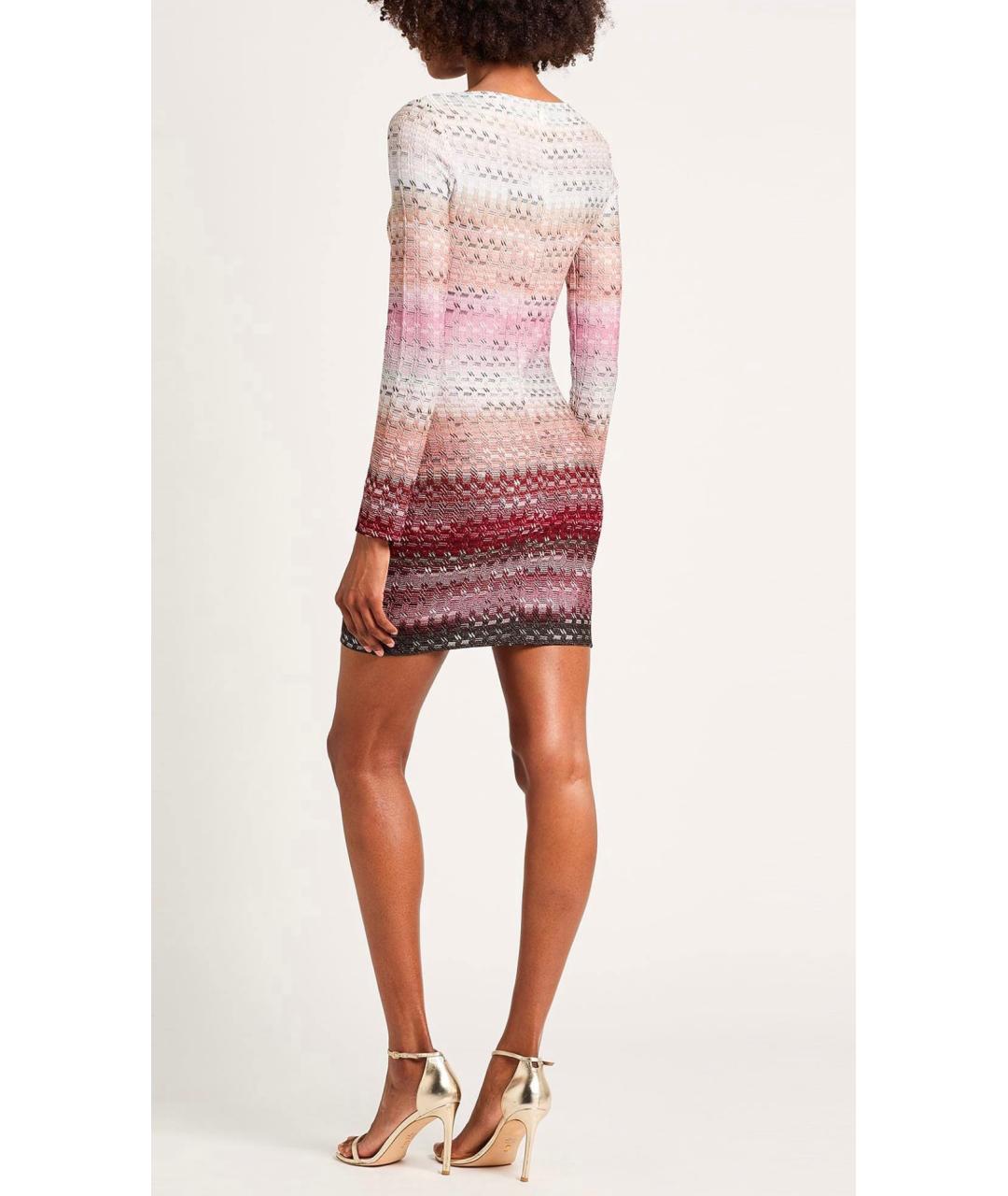 MISSONI Розовое вискозное коктейльное платье, фото 3