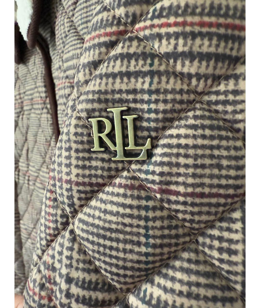RALPH LAUREN Коричневая полиэстеровая куртка, фото 5