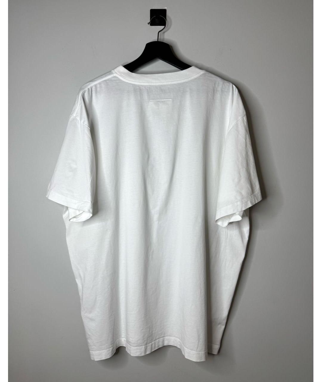 MM6 MAISON MARGIELA Белая хлопковая футболка, фото 3