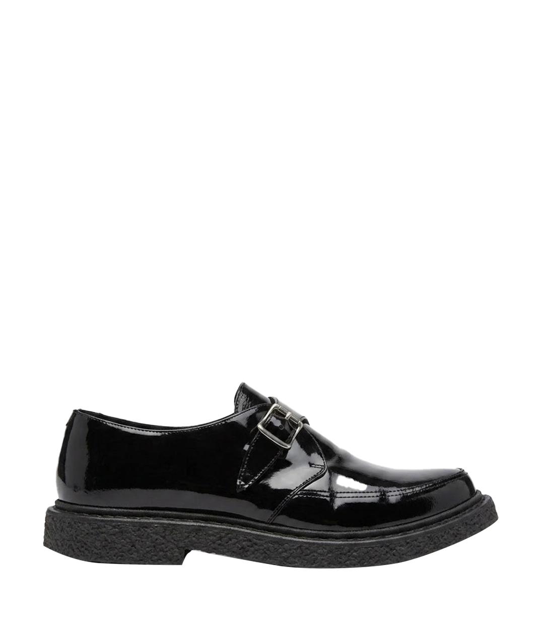 SAINT LAURENT Черные лоферы из лакированной кожи, фото 1