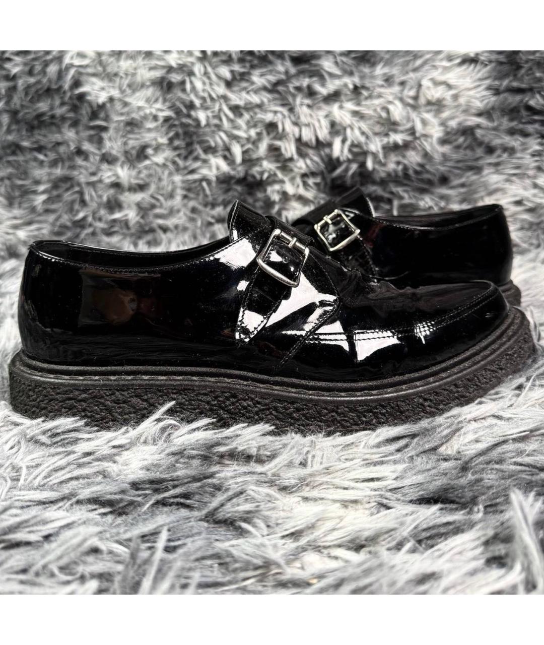 SAINT LAURENT Черные лоферы из лакированной кожи, фото 9
