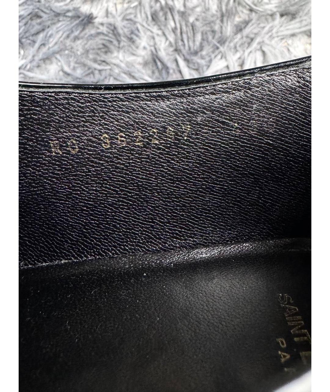 SAINT LAURENT Черные лоферы из лакированной кожи, фото 6