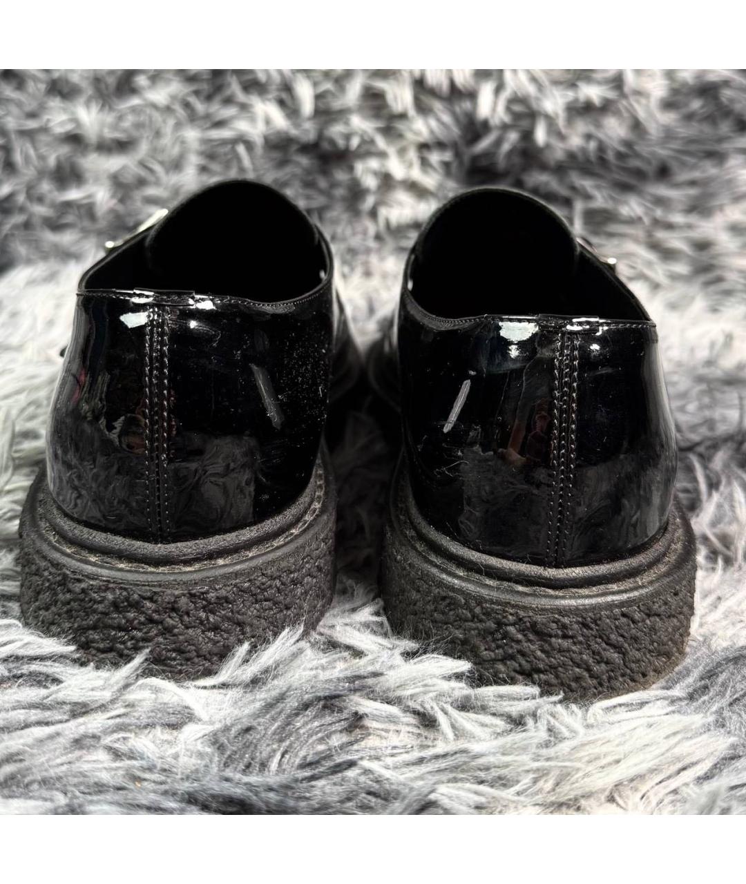 SAINT LAURENT Черные лоферы из лакированной кожи, фото 5