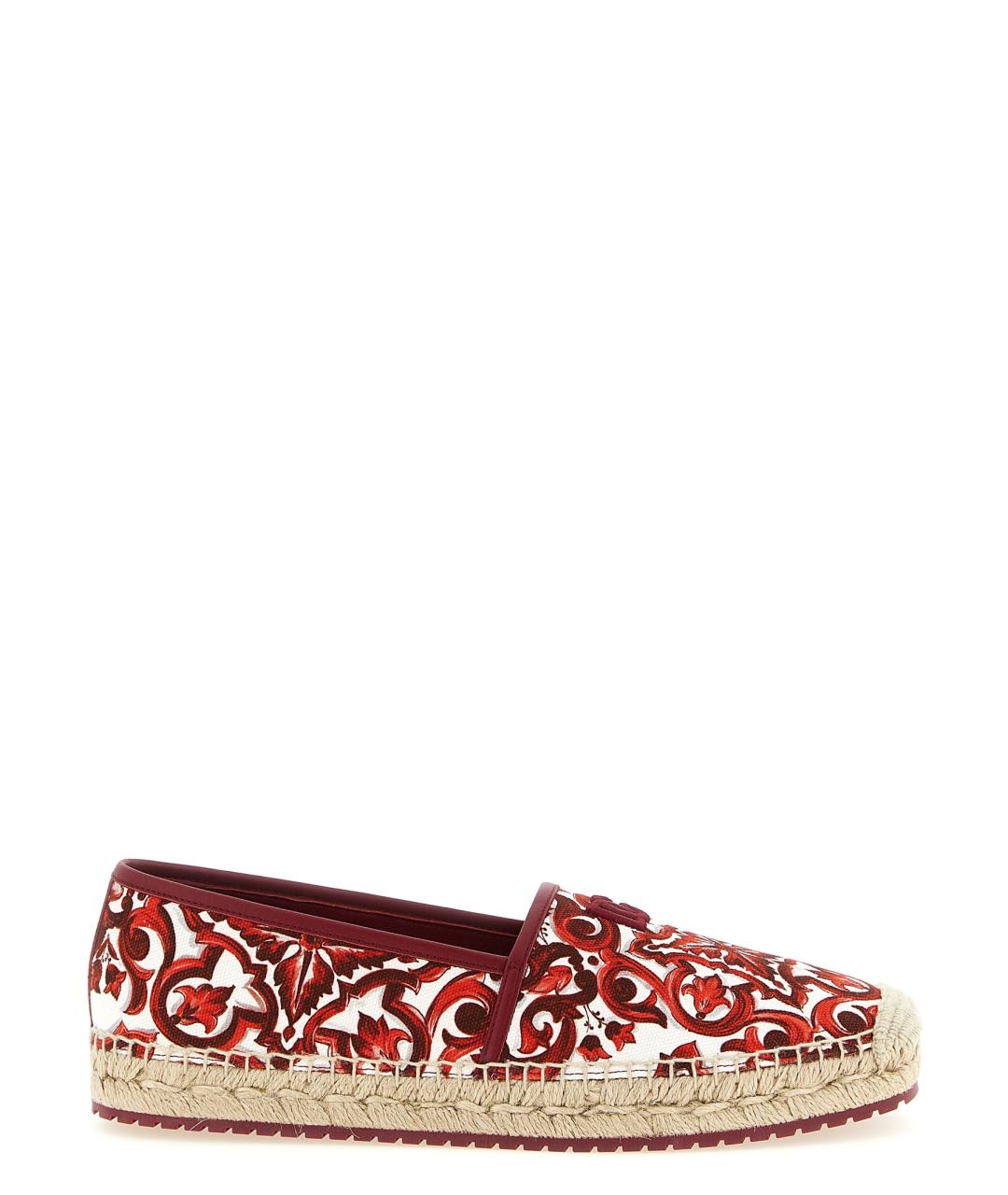 DOLCE&GABBANA Красные текстильные эспадрильи, фото 1