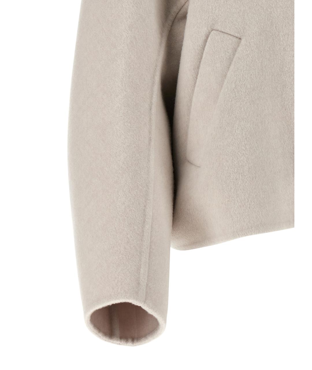 BRUNELLO CUCINELLI Бежевое шерстяное пальто, фото 5