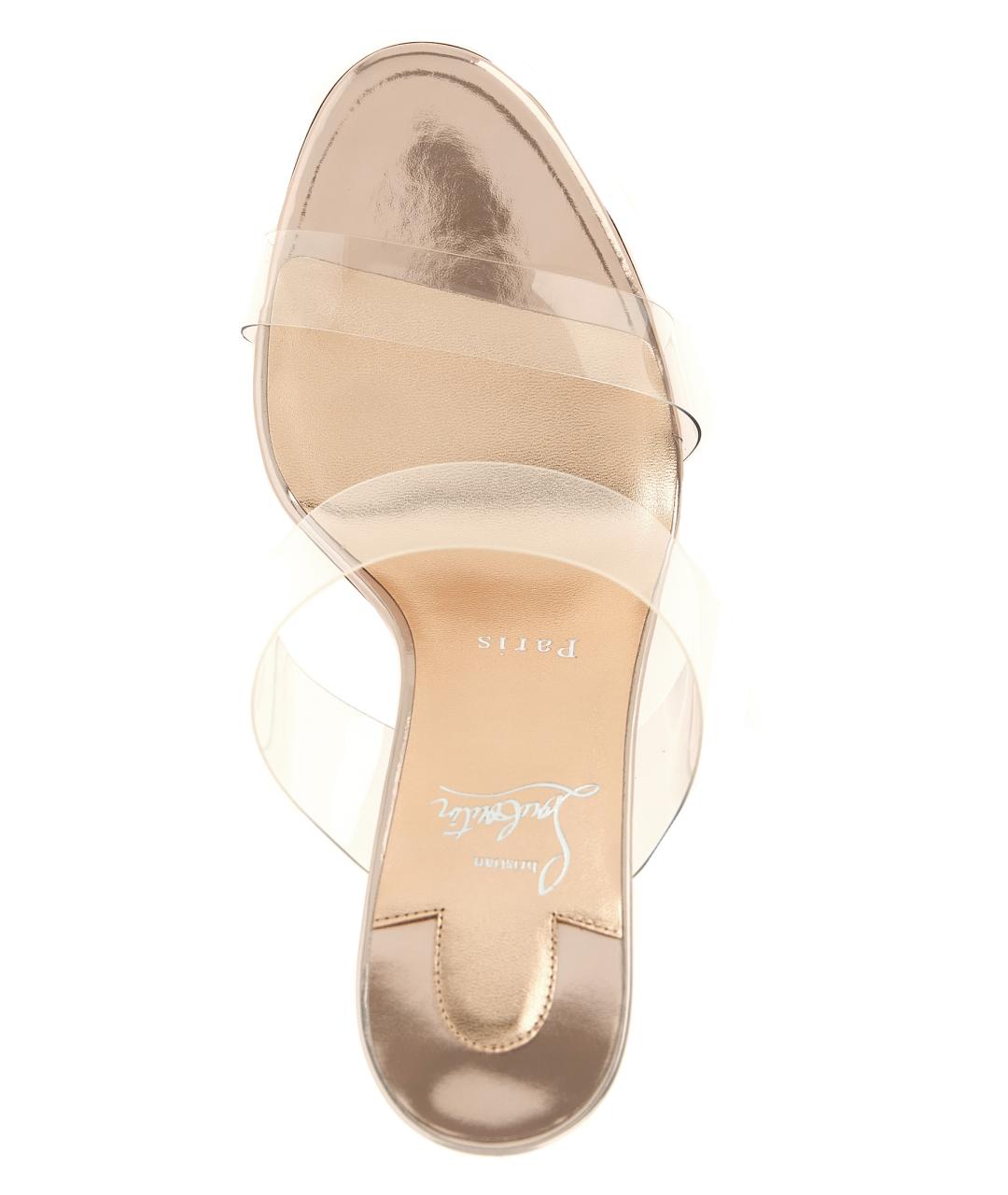 CHRISTIAN LOUBOUTIN Розовые мюли, фото 4
