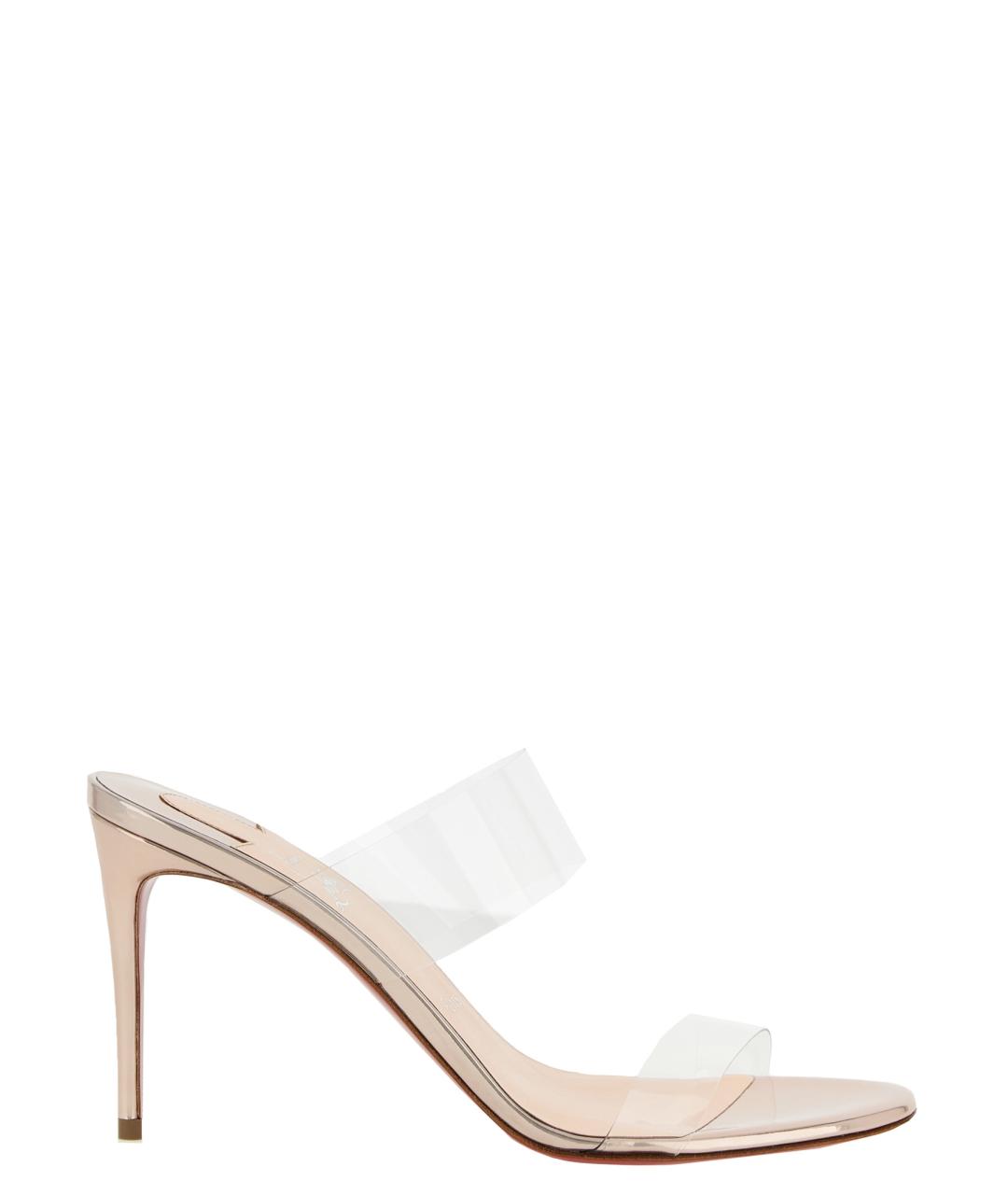 CHRISTIAN LOUBOUTIN Розовые мюли, фото 1