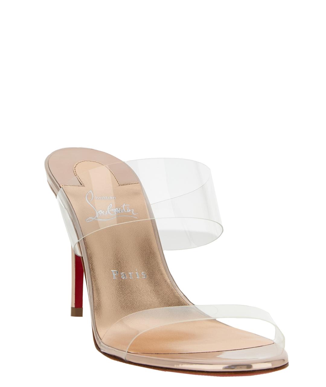 CHRISTIAN LOUBOUTIN Розовые мюли, фото 2