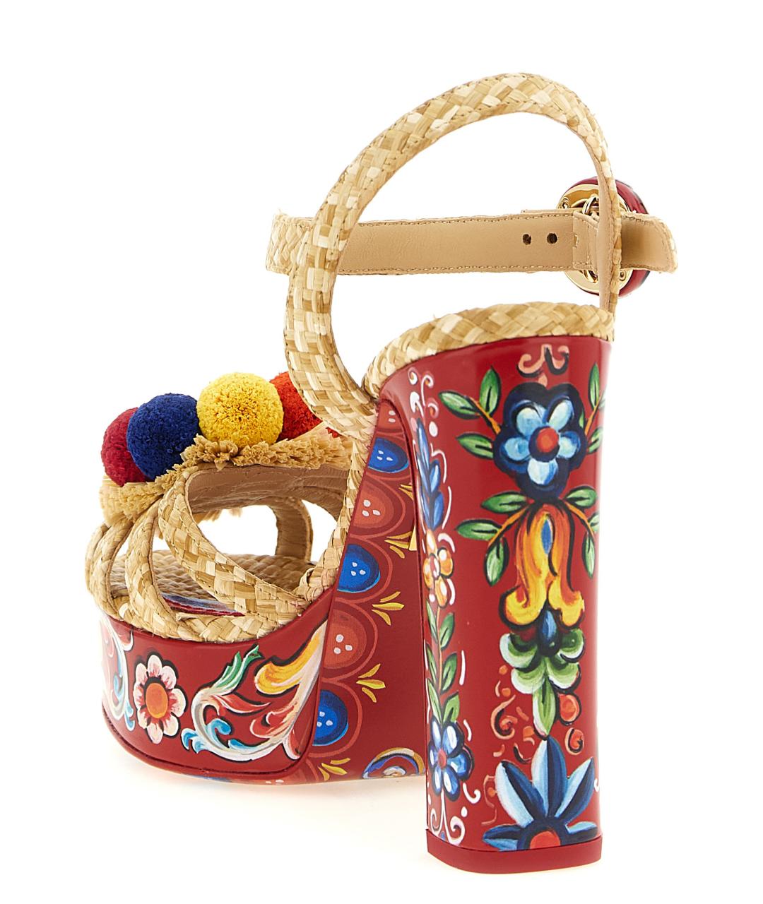 DOLCE&GABBANA Мульти босоножки, фото 3