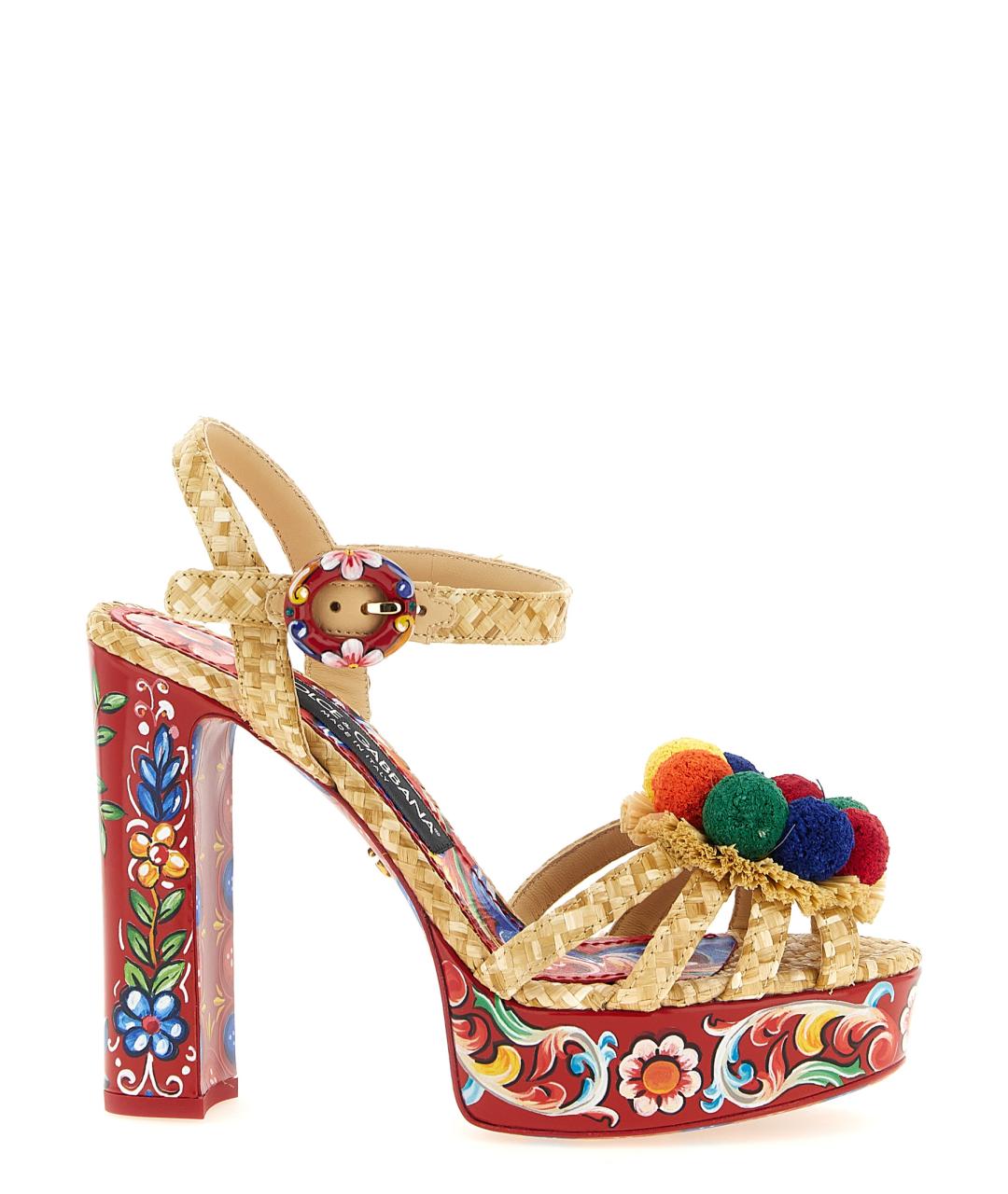 DOLCE&GABBANA Мульти босоножки, фото 1