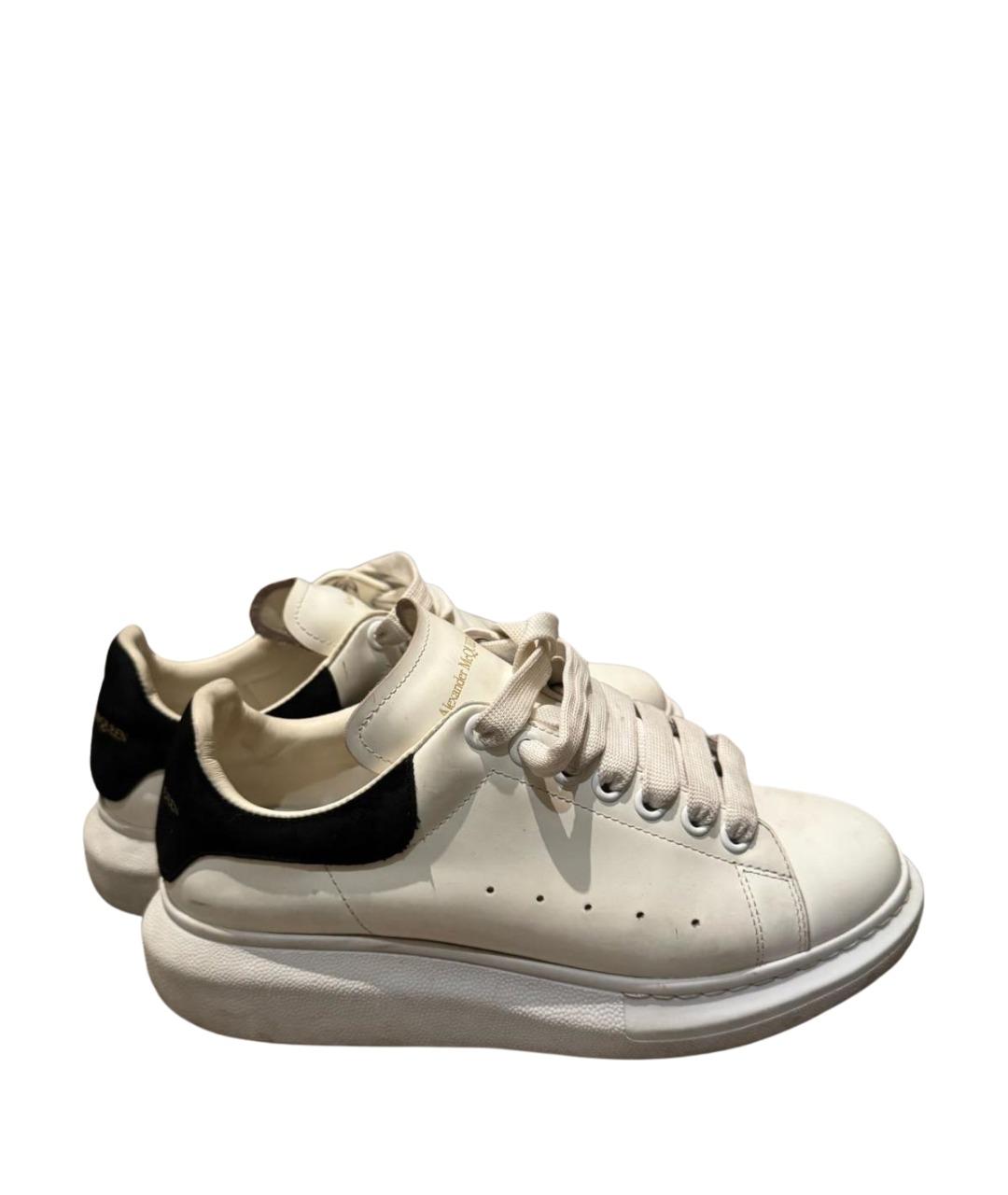 ALEXANDER MCQUEEN Белые кожаные кеды, фото 1
