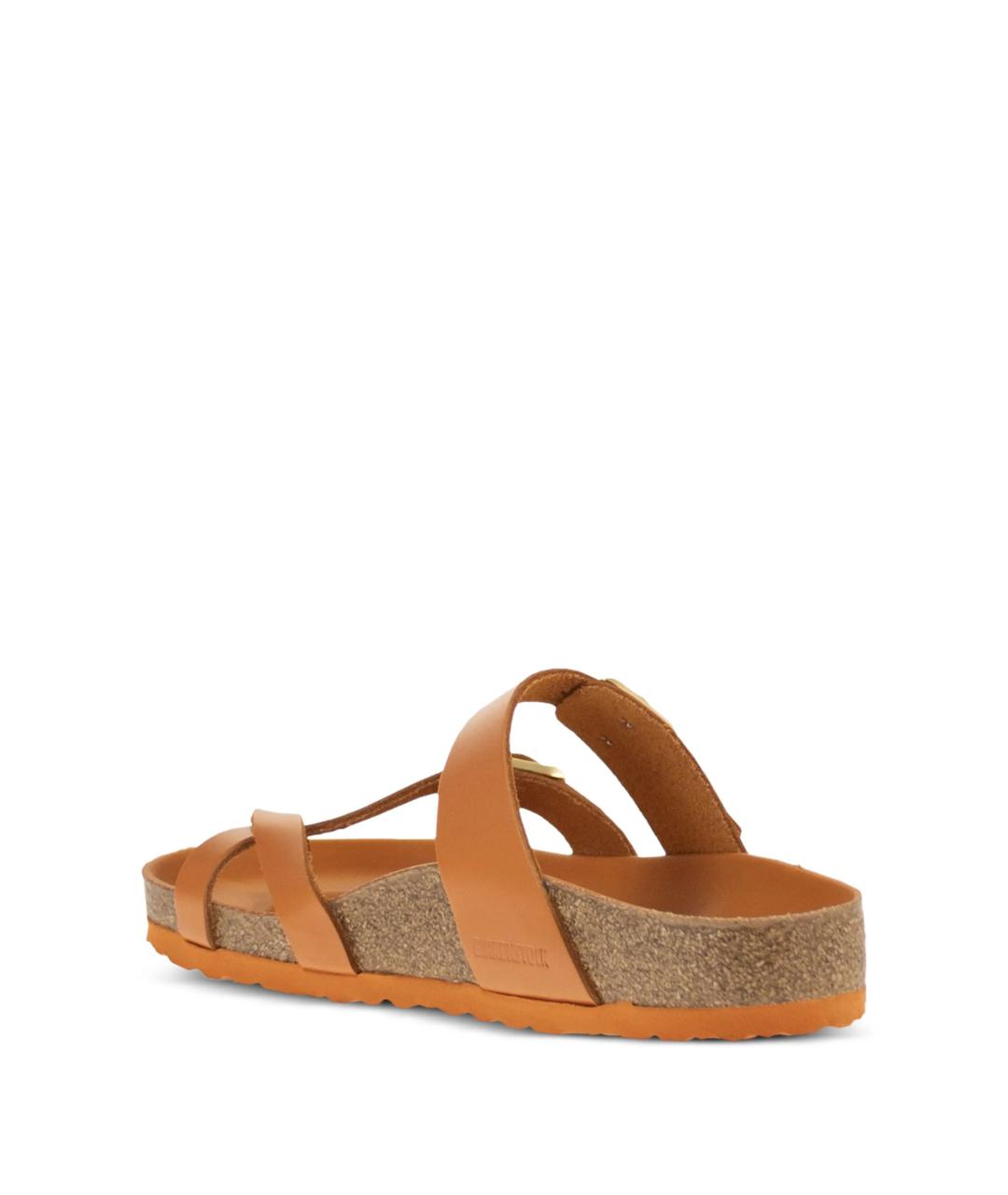 BIRKENSTOCK Коричневые кожаные сандалии, фото 3