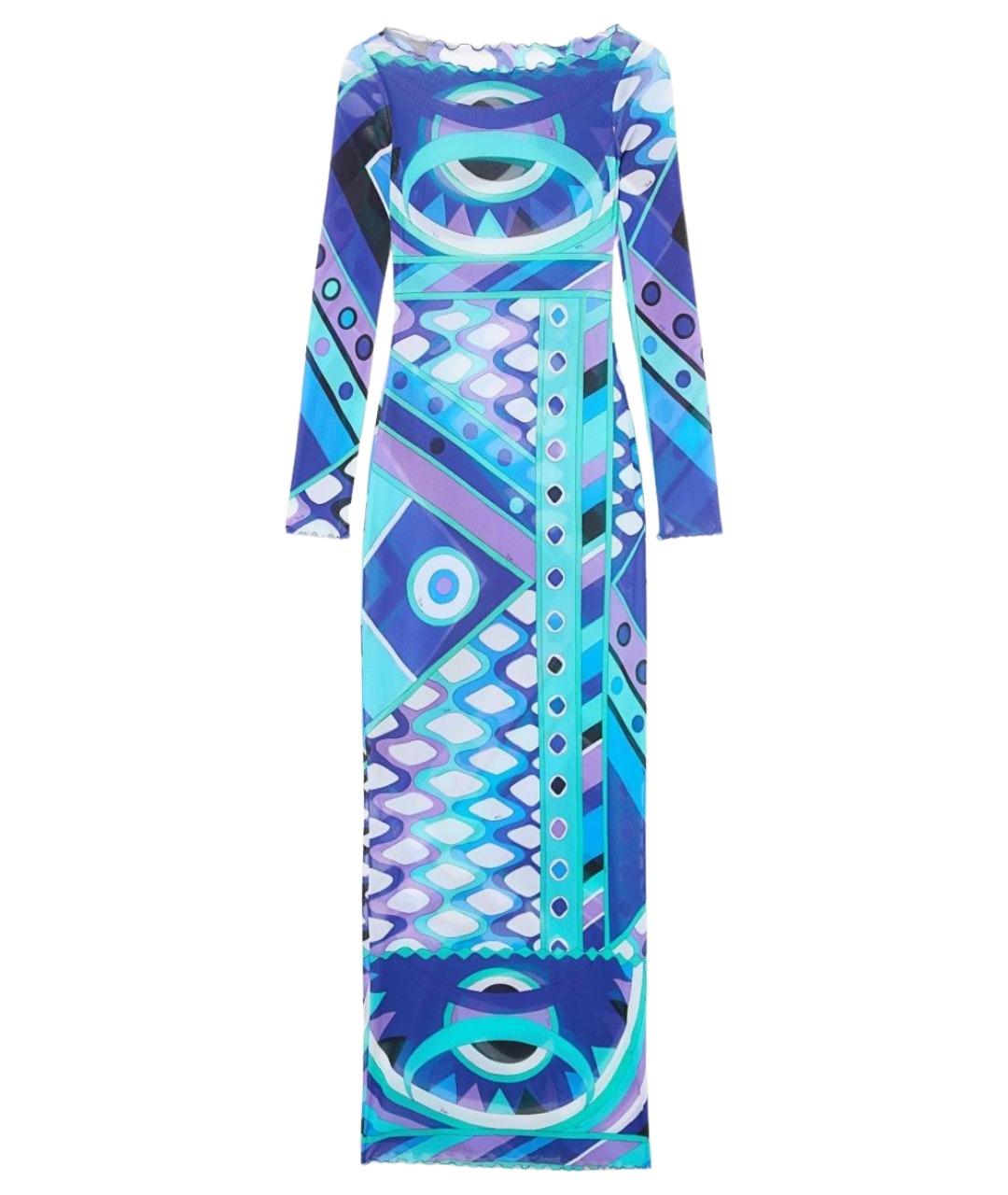 EMILIO PUCCI Синее повседневное платье, фото 6