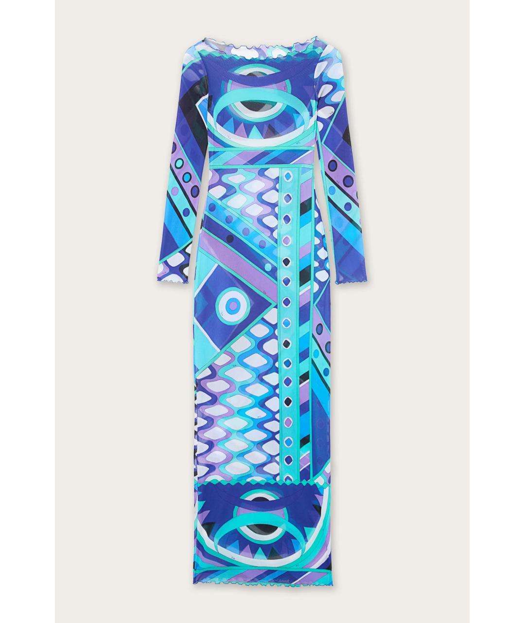 EMILIO PUCCI Синее повседневное платье, фото 1