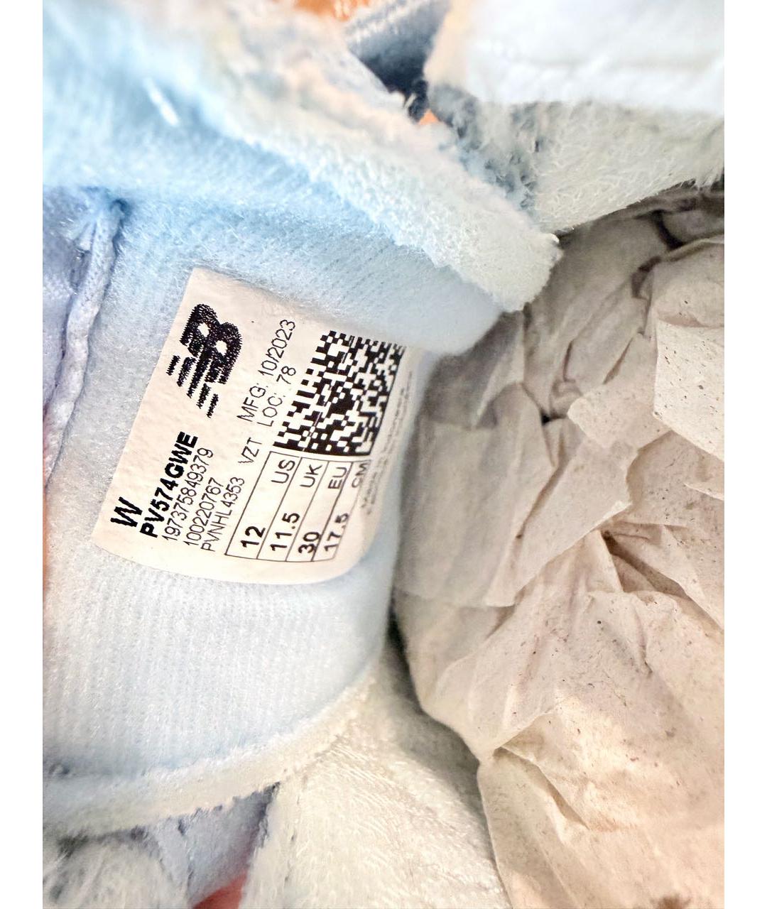 NEW BALANCE Голубые текстильные кеды, фото 3