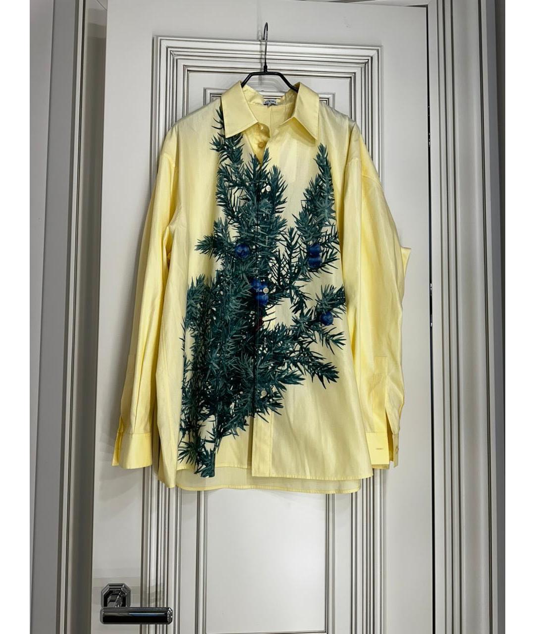 LOEWE Желтая хлопковая рубашка, фото 2