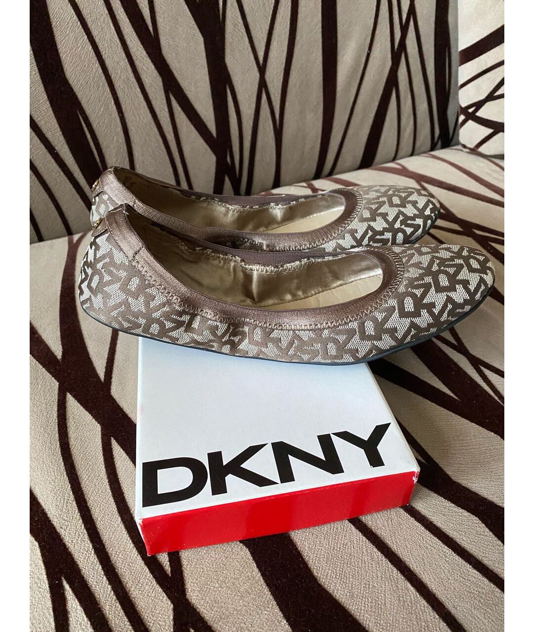 DKNY Коричневые балетки, фото 8