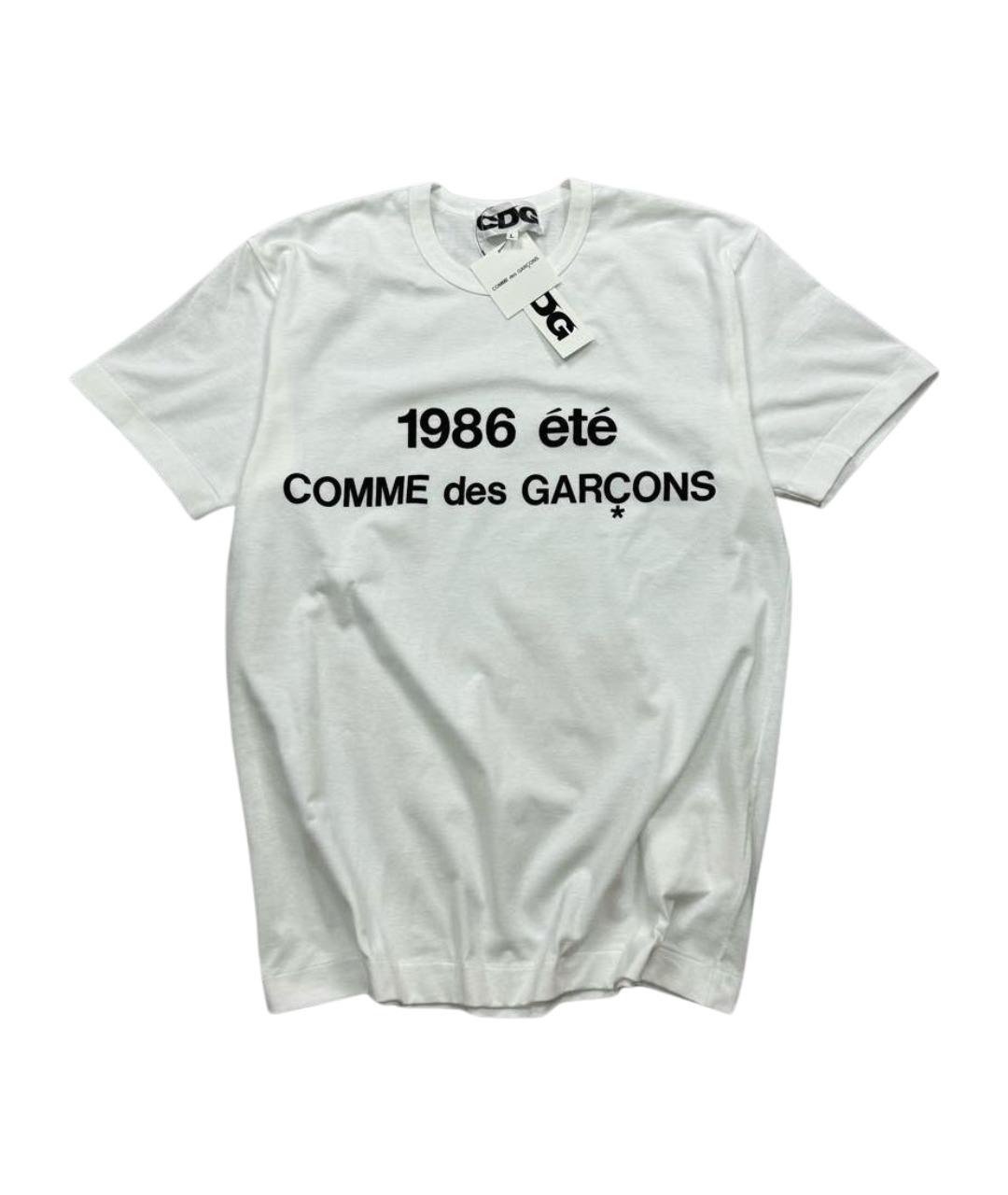 COMME DES GARÇONS Белая хлопковая футболка, фото 1