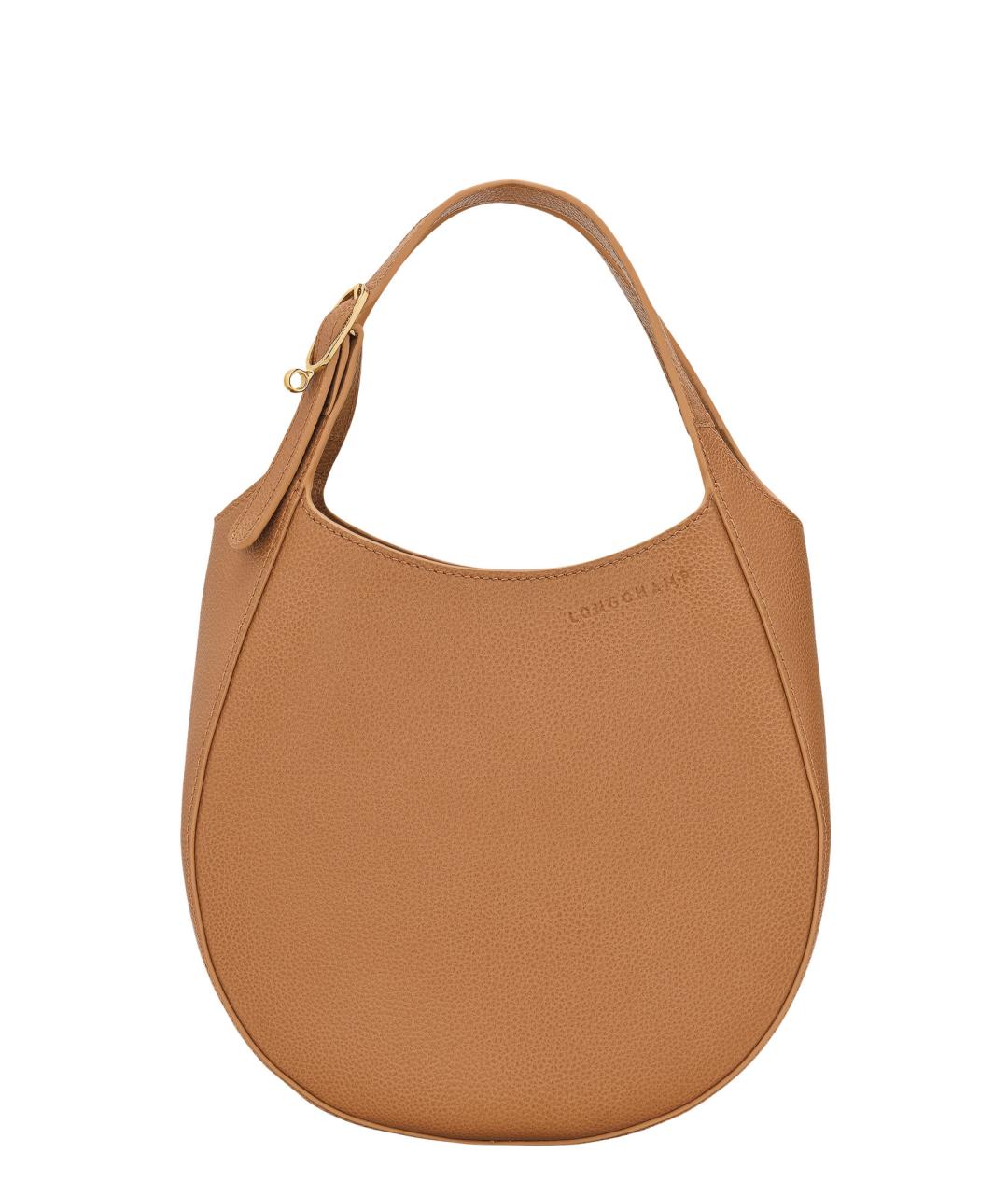 LONGCHAMP Коричневая кожаная сумка тоут, фото 1