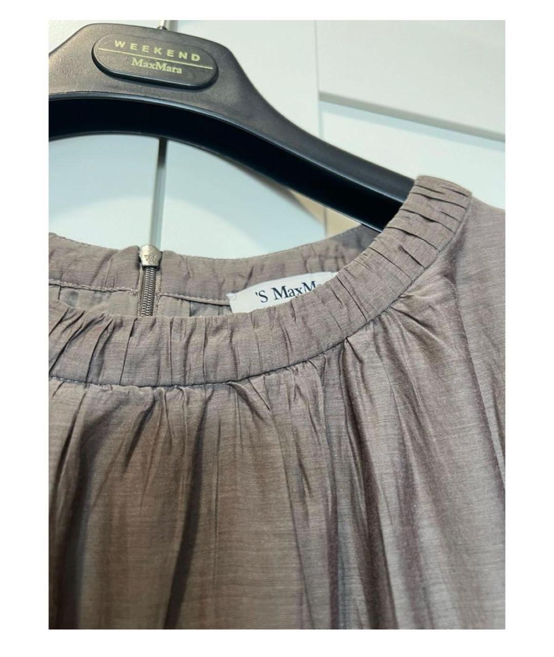 'S MAX MARA Серое повседневное платье, фото 4