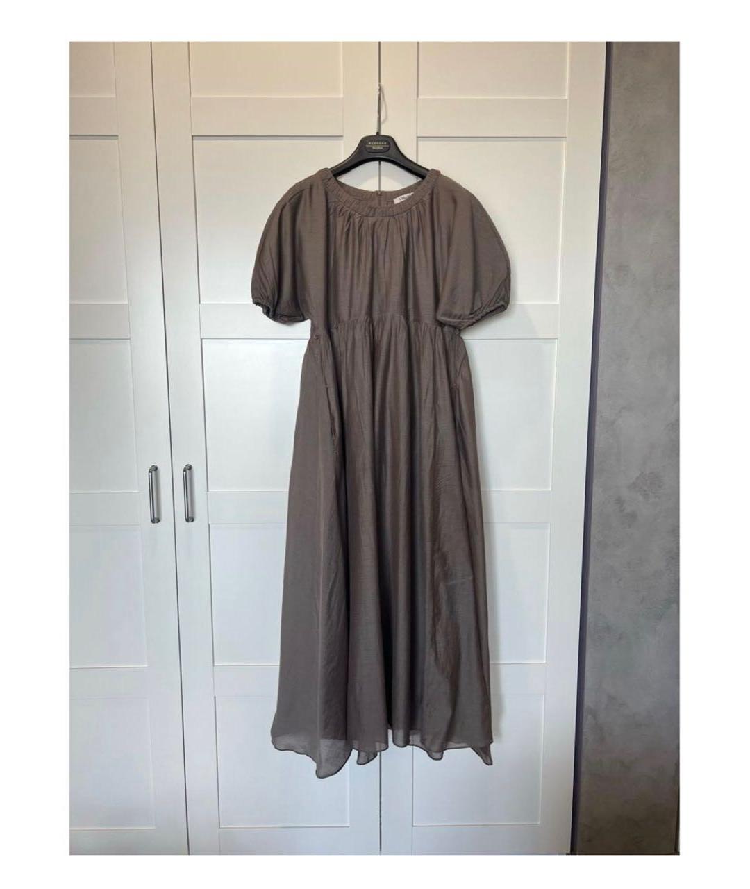 'S MAX MARA Серое повседневное платье, фото 5
