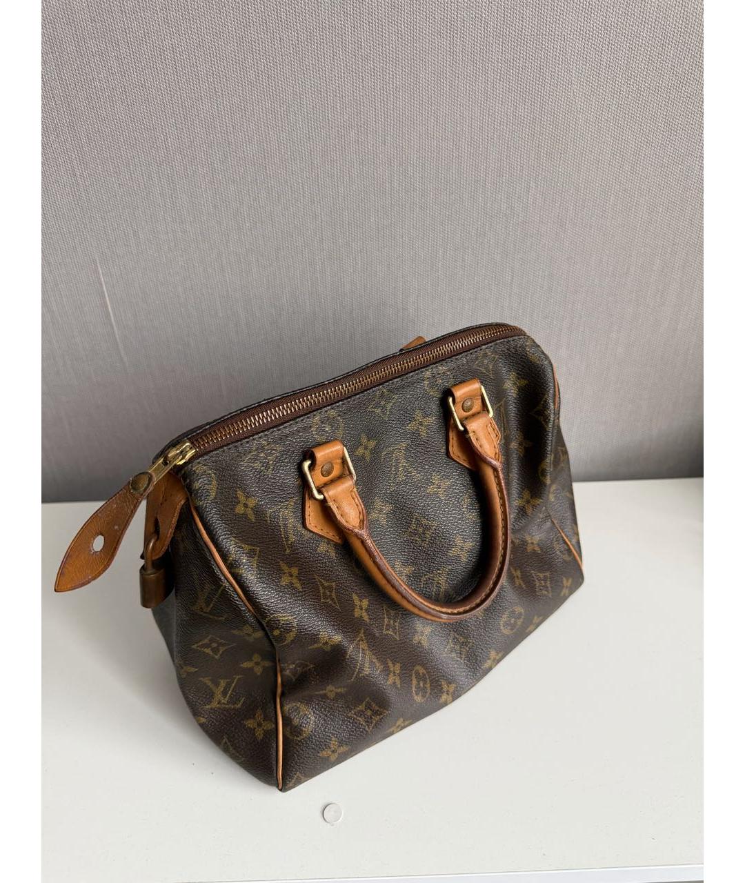 LOUIS VUITTON Коричневая сумка с короткими ручками, фото 2