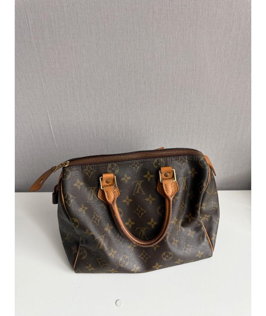 LOUIS VUITTON Коричневая сумка с короткими ручками, фото 3