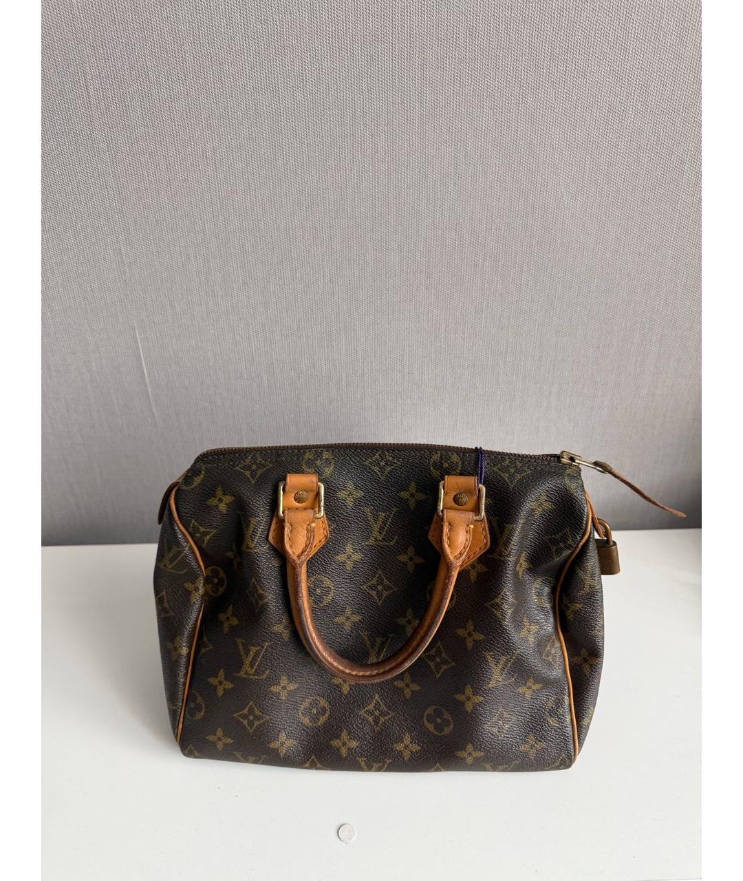 LOUIS VUITTON Коричневая сумка с короткими ручками, фото 9