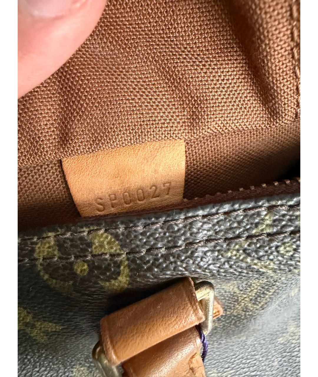 LOUIS VUITTON Коричневая сумка с короткими ручками, фото 4