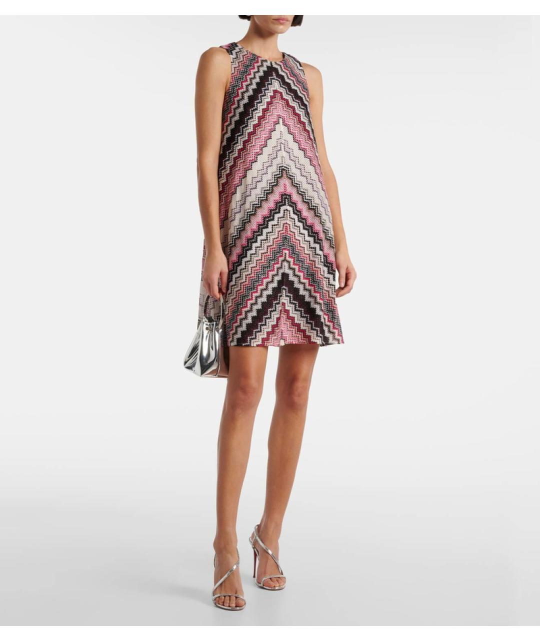 MISSONI Мульти вискозное коктейльное платье, фото 5