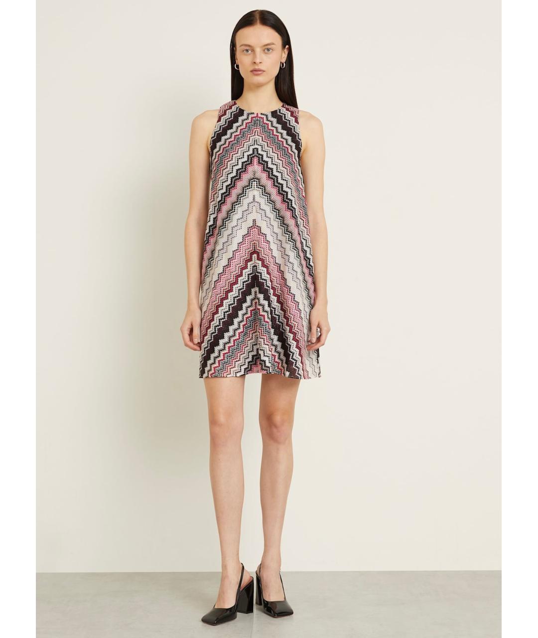 MISSONI Мульти вискозное коктейльное платье, фото 7