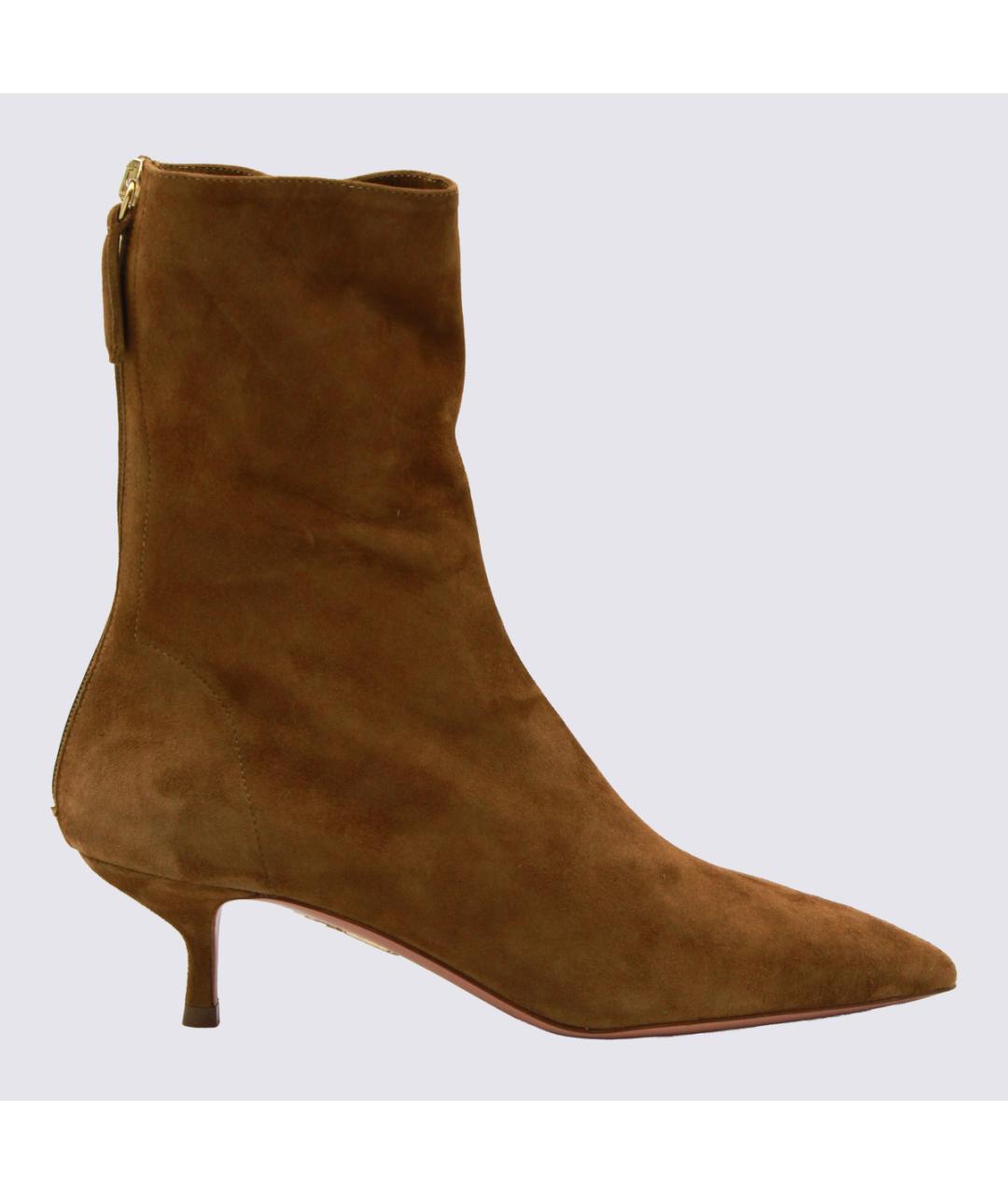 AQUAZZURA Кожаные ботильоны, фото 5