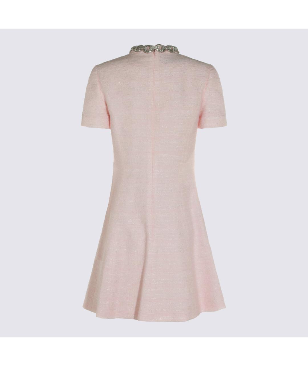 VALENTINO Розовое хлопковое коктейльное платье, фото 2