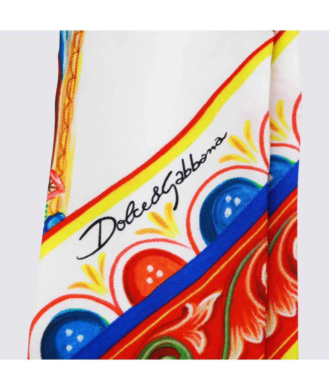 DOLCE&GABBANA Мульти шелковый платок, фото 2