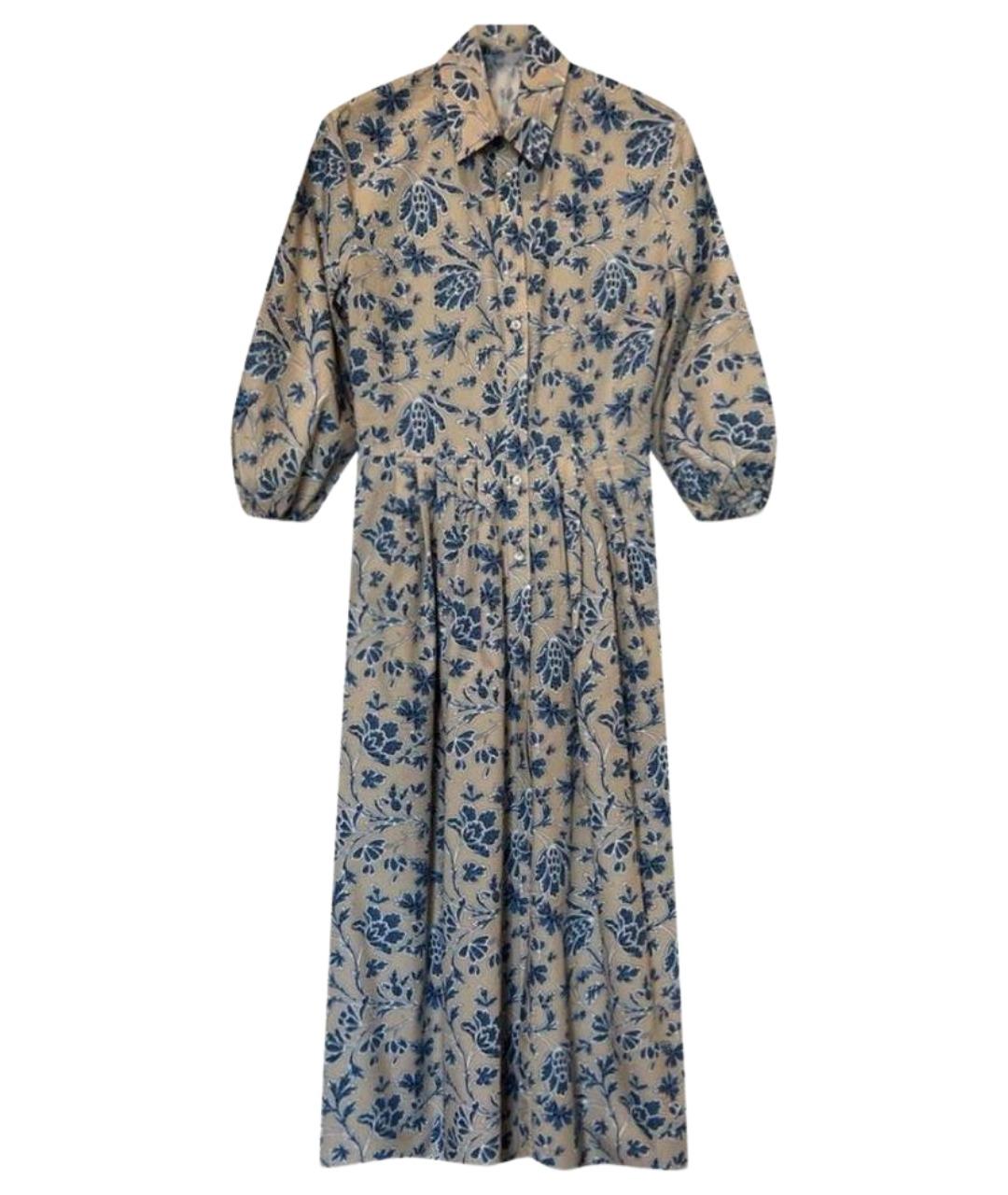 WEEKEND MAX MARA Бежевое хлопковое повседневное платье, фото 1