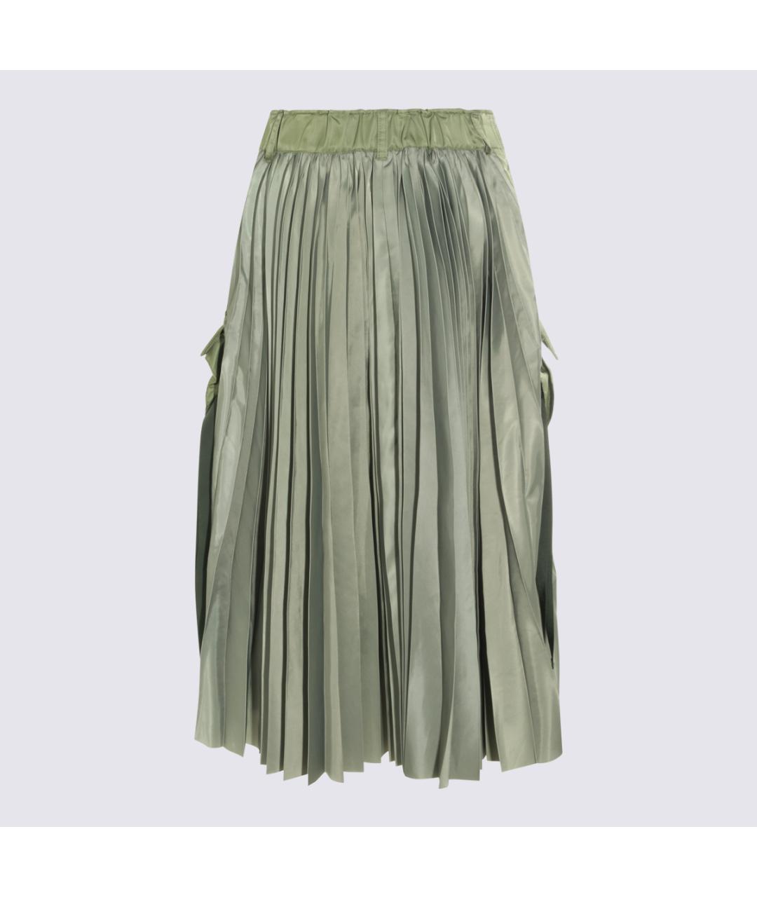 SACAI Хаки юбка миди, фото 2
