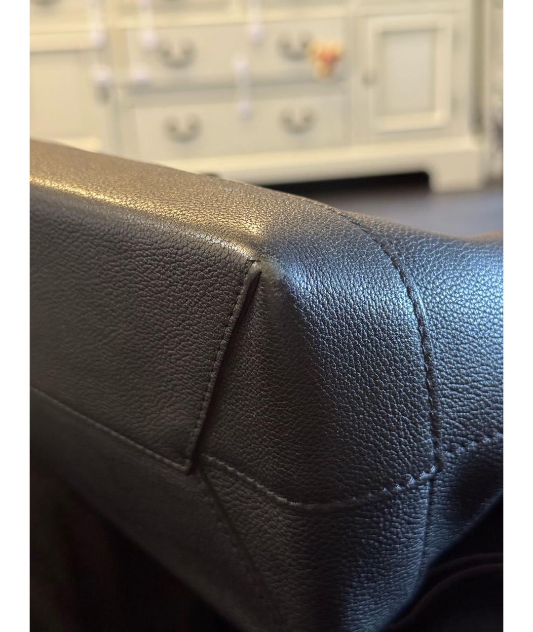 LOUIS VUITTON Черный кожаный рюкзак, фото 7