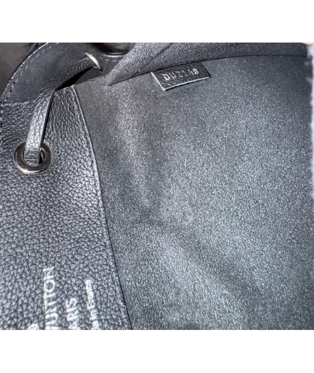 LOUIS VUITTON Черный кожаный рюкзак, фото 6