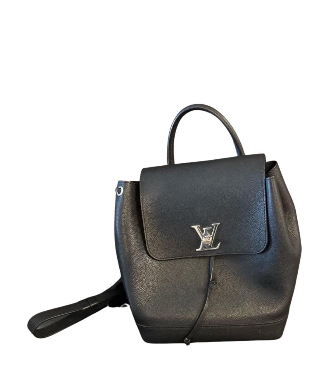LOUIS VUITTON Черный кожаный рюкзак, фото 1