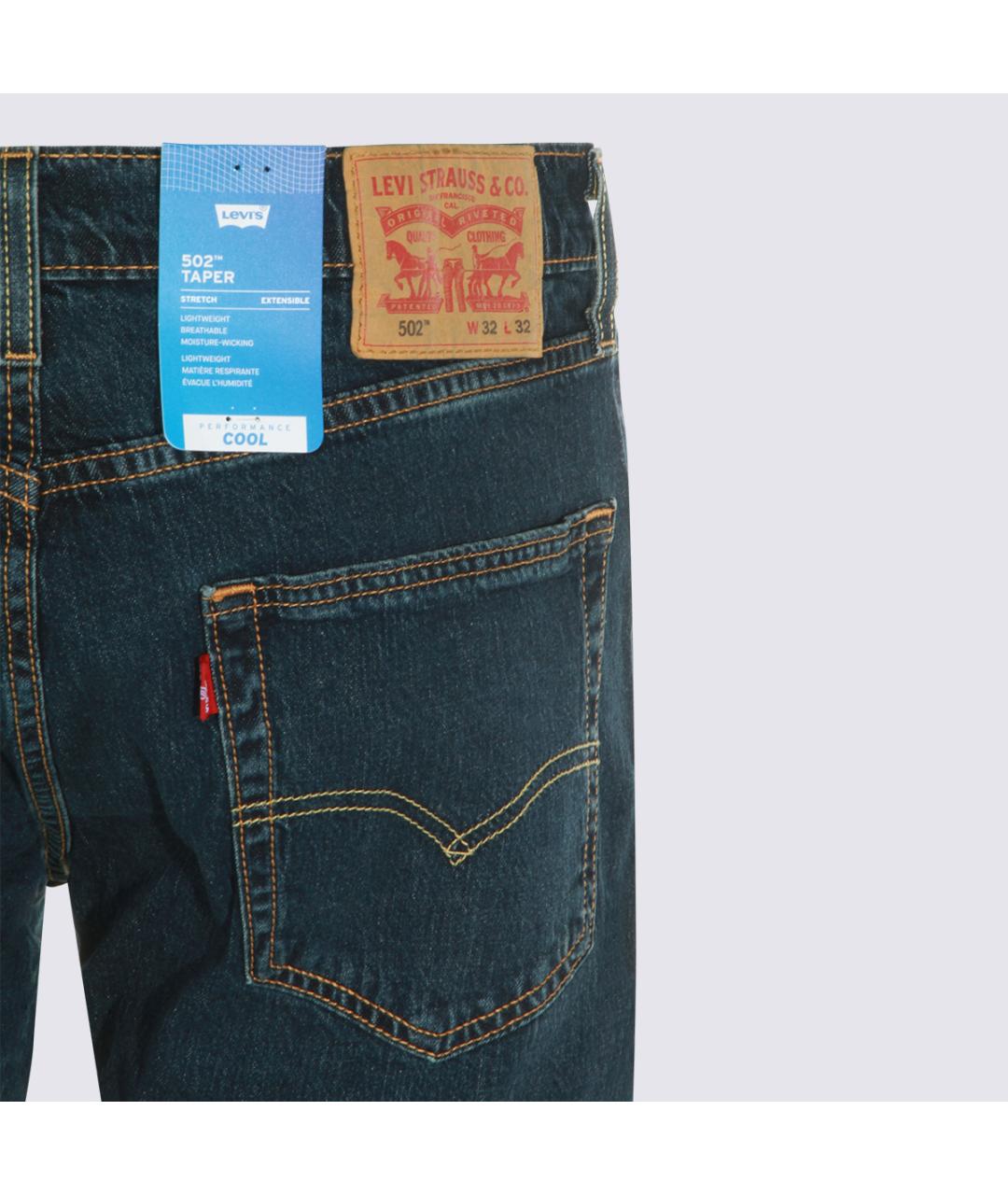 LEVI'S Синие хлопковые джинсы скинни, фото 4